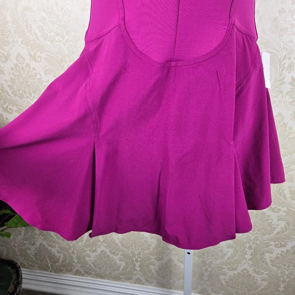 Lululemon Size 4 Everlux Short-Lined Tennis Tank Dress Magenta Activewear NWT